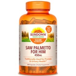 Saw Palmetto 450mg (250 cápsulas) - Sundown Naturals