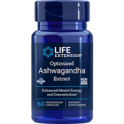 Optimized Ashwagandha Extract, 60 vegetarian capsules Life Extension