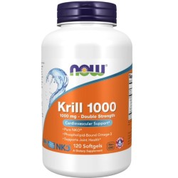 Krill, Double Strength 1000 mg 120 Softgels Now Now Foods