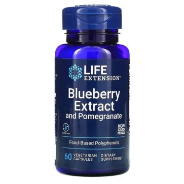 Blueberry Extract and Pomegranate 60 vegetarian capsules Life Extension Life Extension