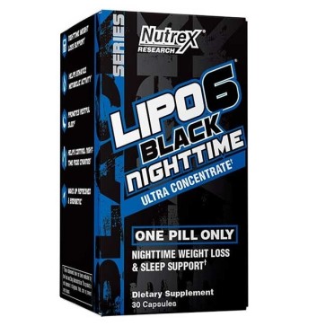 LIPO6 BLACK NIGHTTIME (30 CÁPSULAS) - NUTREX Nutrex