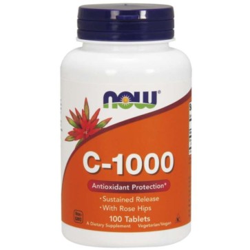 C 1000 Vitamina 100 tablets NOW Foods NOW