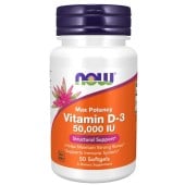 Vitamina D3 50.000 IU (50 Softgels) - Now Foods Now Foods