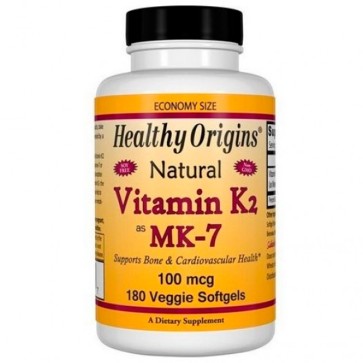Vitamina K2 MK7 100mcg (180 softgels) - Healthy Origins
