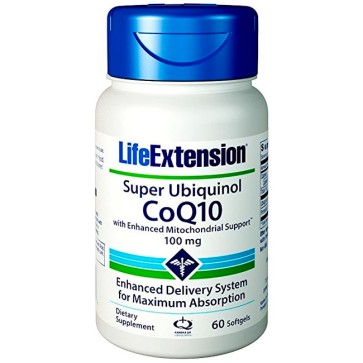  Super Ubiquinol CoQ10 100mg - 60Caps - Life Extension