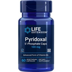Pyridoxal 5'-Phosphate Caps, 100 mg, 60 Vegetarian Capsules Life Extension Life Extension