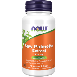 Saw Palmetto Extract, Men's Health, 320 mg, 90 Veggie Softgels Now foods Now