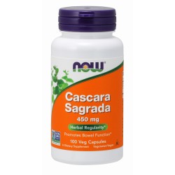 Cascara Sagrada 450 mg - 100 Veg Capsules Now Foods