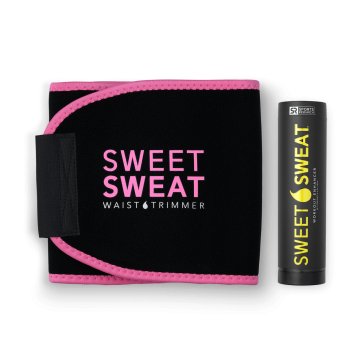 Sweet Sweat Bastão 182g + Cinta Neoprene Rosa Sports Research