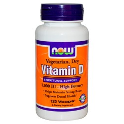 Vitamina D 1,000 IU 120 Vcaps - Now Foods Now Foods
