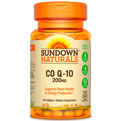 Co Q-10 200mg (40 softgesls) - Sundown Naturals