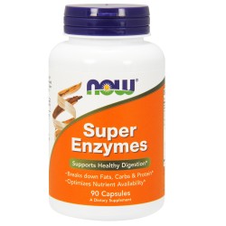 Super Enzymes - 90 Capsules Now Foods