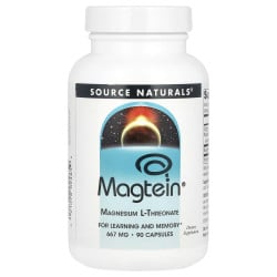 Source Naturals, Magtein, Magnesium L-Threonate, 90 Capsules Source Naturals
