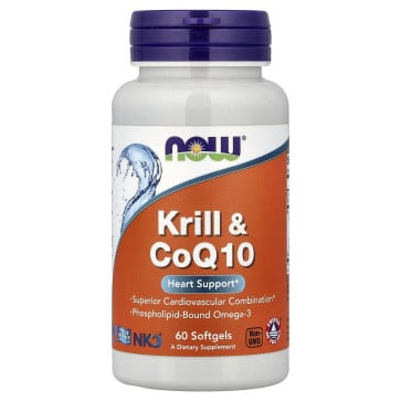 Krill & CoQ10, 60 Softgels Now Now