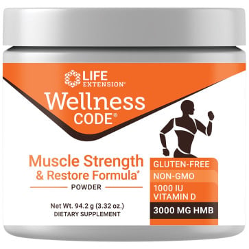 Wellness Code, Muscle Strength & Restore Formula Powder, 3.32 oz (94.2 g) Life