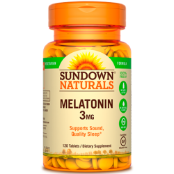 Melatonina 3mg (120 tabs) - Sundown Naturals