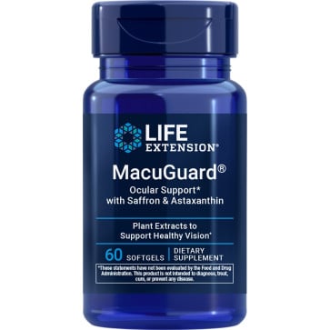 MacuGuard, Ocular Support with Saffron & Astaxanthin, 60 Softgels Life Extension Life Extension