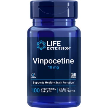 Vinpocetine, 10 mg, 100 Vegetarian Tablets Life Extension