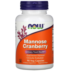 Mannose Cranberry, 90 Veg Capsules Now foods Now