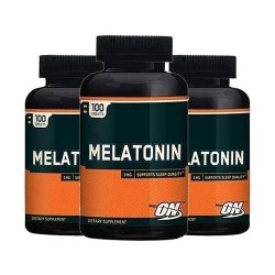 Kit 3 Potes Melatonina Optimun Nutrition 3Mg Optimum Nutrition