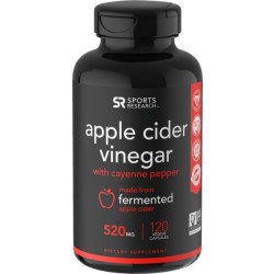 Apple Cider Vinegar 520mg 120s Sports Research Sports Research