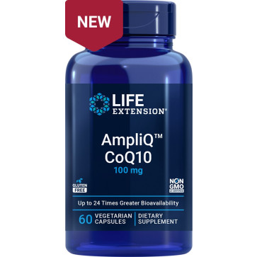 Life Extension AmpliQ CoQ10, 100 mg, 60 Vegetarian Capsules Life Extension