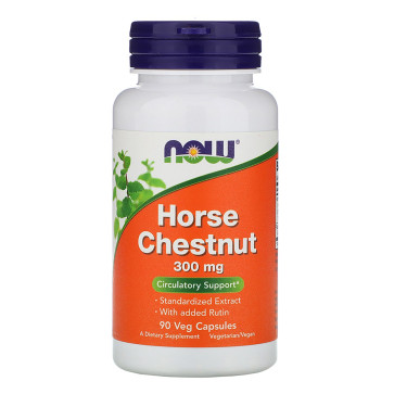 Horse Chestnut, 300 mg, 90 Veg Capsules Now Now