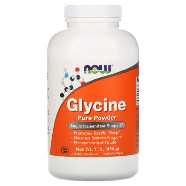 NOW Foods, Glycine, Pure Powder, 1 lb (454 g) Now