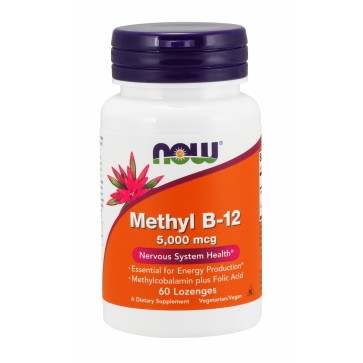 Methyl B-12 5,000 mcg - 60 Lozenges Now Foods