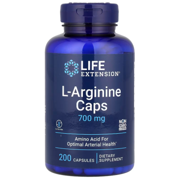 L-Arginine Caps, 700 mg, 200 Capsules Life Extension Life Extension