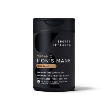 Lion's Mane Organic 1800mg (90 veggie capsules) SR Sports Research