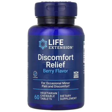 Discomfort Relief, Berry, 60 Vegetarian Chewable Tablets Life Extension Life Extension