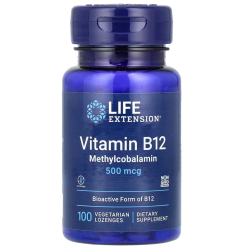 Vitamin B12 Methylcobalamin 500 mcg, 100 vegetarian lozenges Life Extension Life Extension