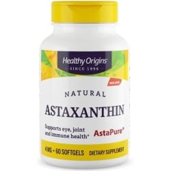 Astaxanthin 4 mg (AstaPure) 60 softgels Healthy Origins Healthy Origins