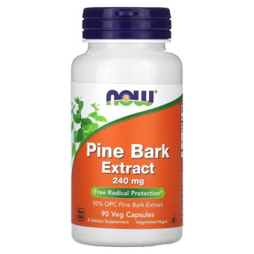 Pine Bark Extract, 240 mg, 90 Veg Capsules Now Now