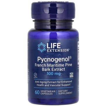 Pycnogenol, French Maritime Pine Bark Extract, 100 mg, 60 Vegetarian Capsules Life Extension Life Extension