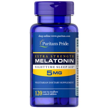 Melatonina Extra Forte 5mg (120 softgels) - Puritan's Pride