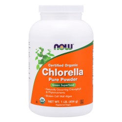 Chlorella Powder, Organic - 1 lb. Now Foods