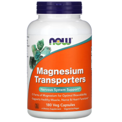 Magnesium Transporters, 180 Veg Capsules Now foods Now