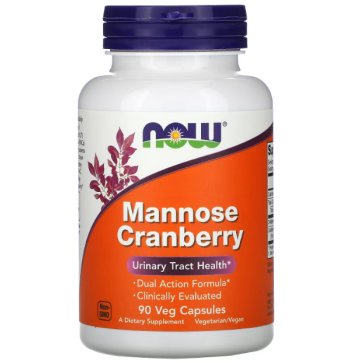 Mannose Cranberry, 90 Veg Capsules Now foods Now