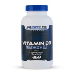 Vitamina D3 10.000 (360 softgels) - Importada - PLV