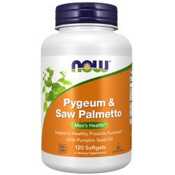 Pygeum  Saw Palmetto, 120 Softgels Now foods Now