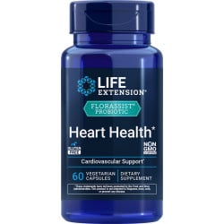FLORASSIST Probiotic Heart Health, 60 Vegetarian Capsules (74 mg per Capsule) Life Extension Life Extension