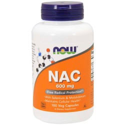 NAC 600mg (100 cápsulas) - Now Foods
