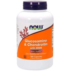 Glucosamine & Chondroitin with MSM (180 caps) - Now Foods