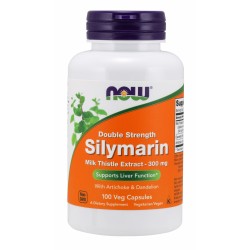 Silymarin, Double Strength 300 mg - 100 Veg Capsules Now Foods