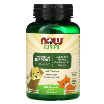 Pets, Cardiovascular Support for Dogs/Cats, 4.5 oz (127 g) Now foods Now