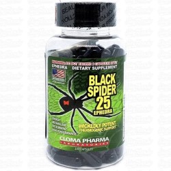 Black Spider 100ct  Ephedra ClomaPharma Cloma Pharma