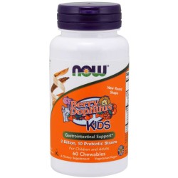 Probiótico Berry Dophilus (60 pastilhas) - Now Foods