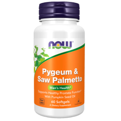 Pygeum Saw Palmetto, 60 Softgels Now foods Now
